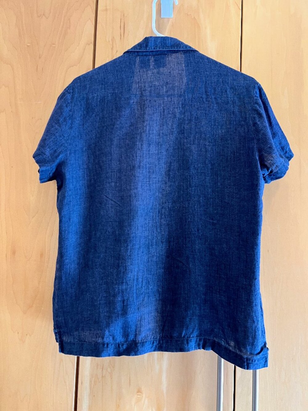 Vintage Gap 100% linen short sleeve buttondown shirt
